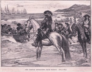 De Fransen trekken zich terug uit Torbay AD 1690
